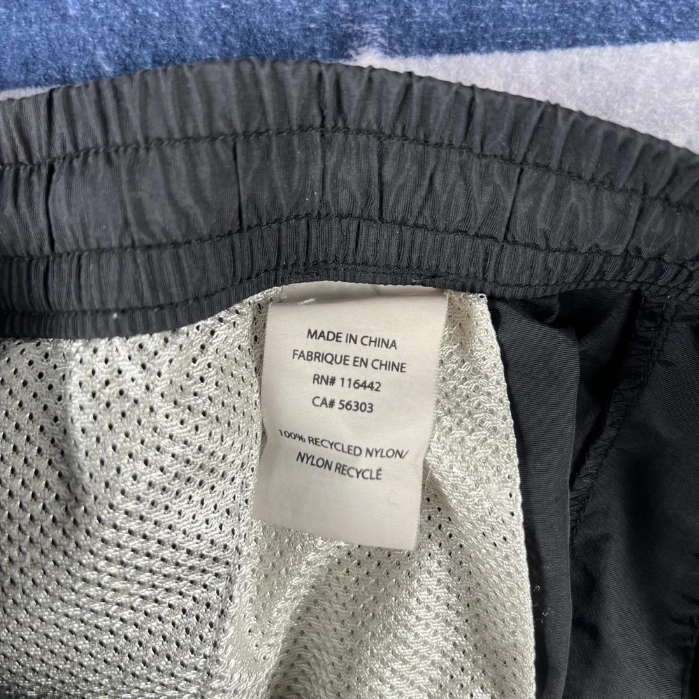 Empyre Mens Black Nylon Shorts Size Medium Elastic Waist Streetwear Athletic